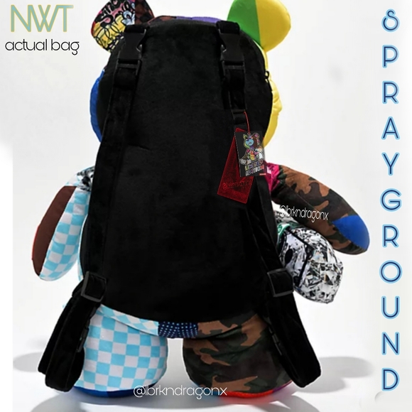 NWT Bear Backpack Sprayground Lucid Dreaming Big Backpack Authentic Guaranteed - Picture 9 of 16